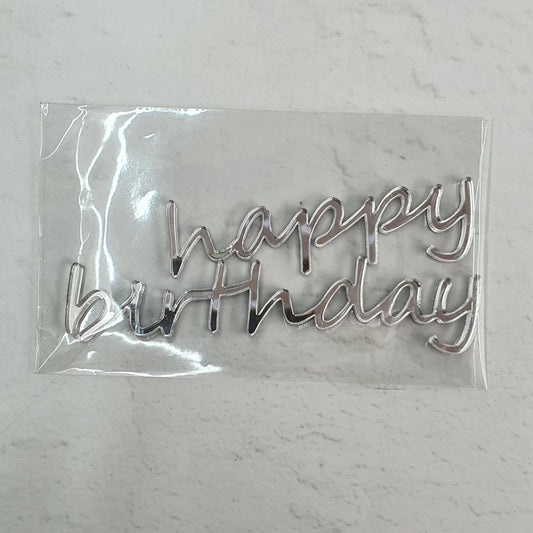 Acrylic Cake Small Fropper V3 - Happy Birthday - Assorted