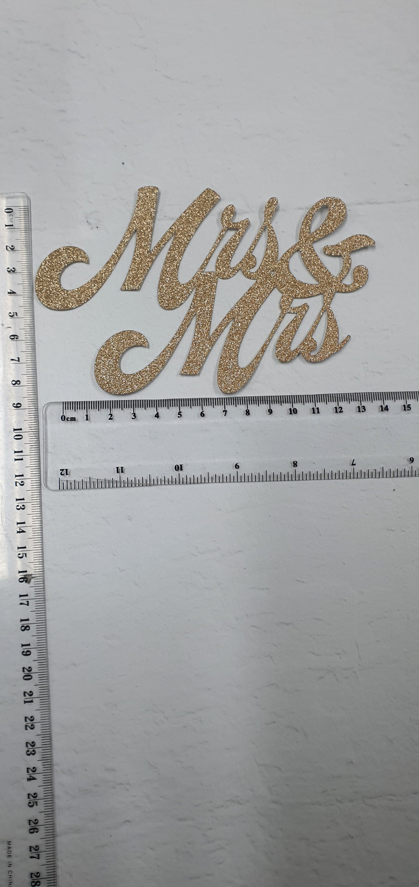 Mr & Mrs Gold Cardstock
