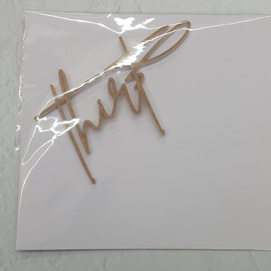 White Thirty Cake Fropper