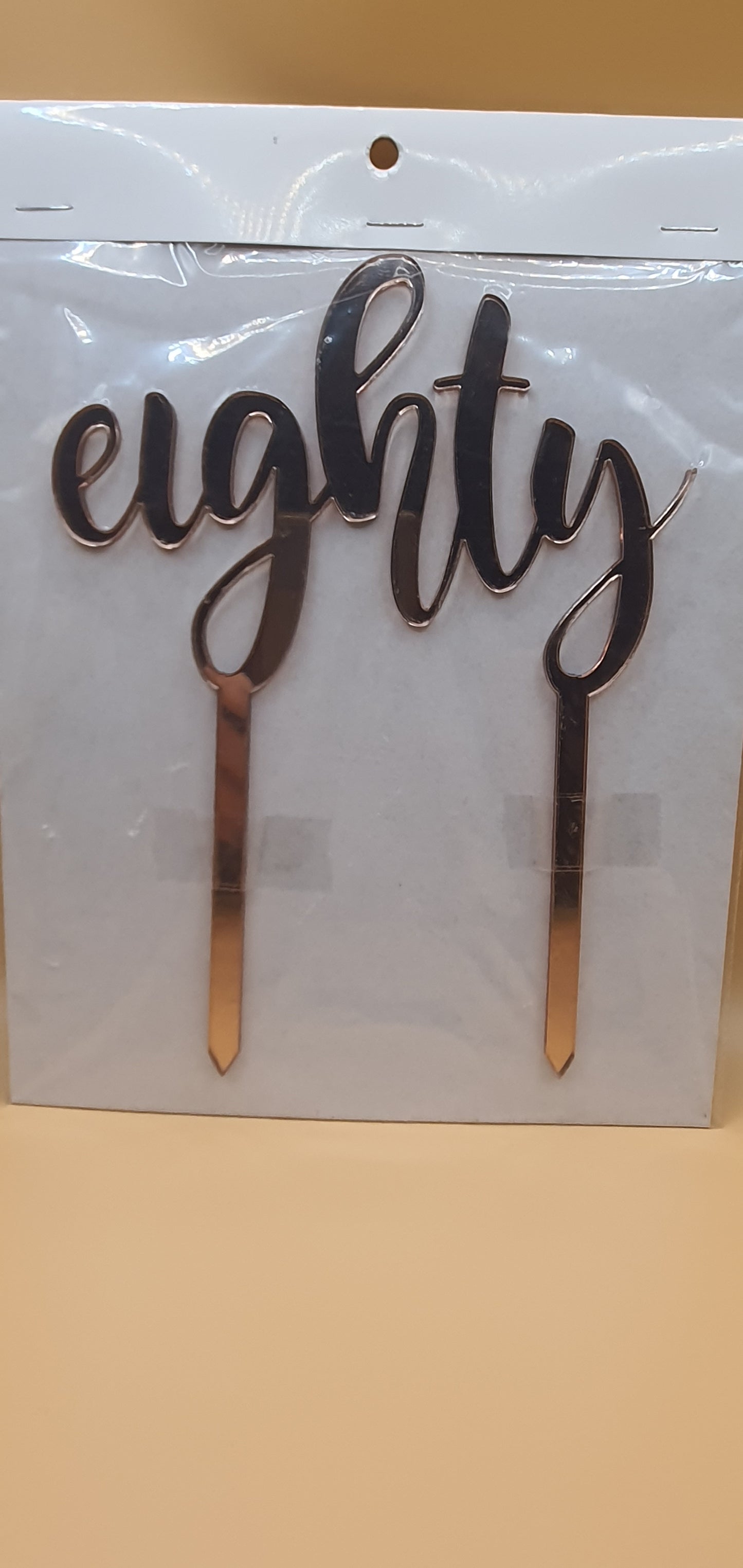 Number Cake Toppers - Fancy Script - Assorted