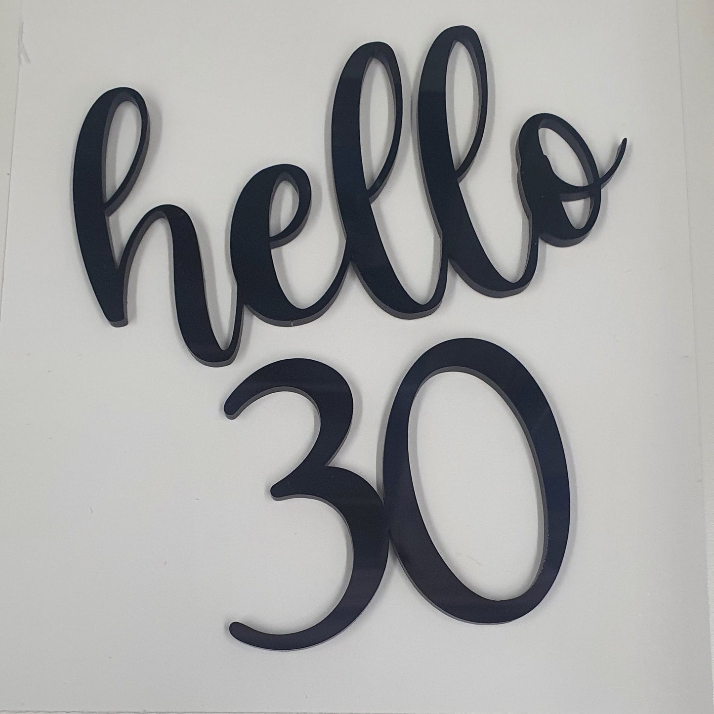 Acrylic- Hello 30 - Fropper - Black