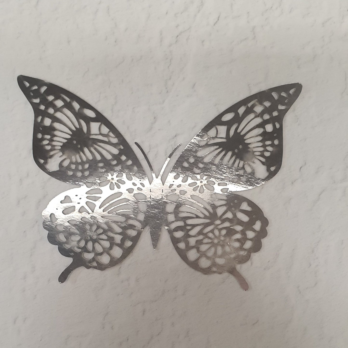 12PC Butterfly Silver - Assorted