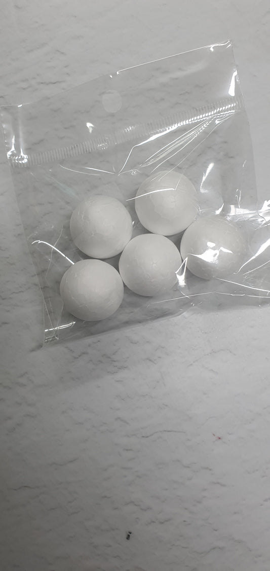 Styrofoam Balls - 5PC - XSmall