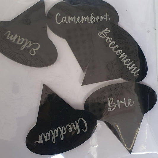 Acrylic Cheese Stick Labels