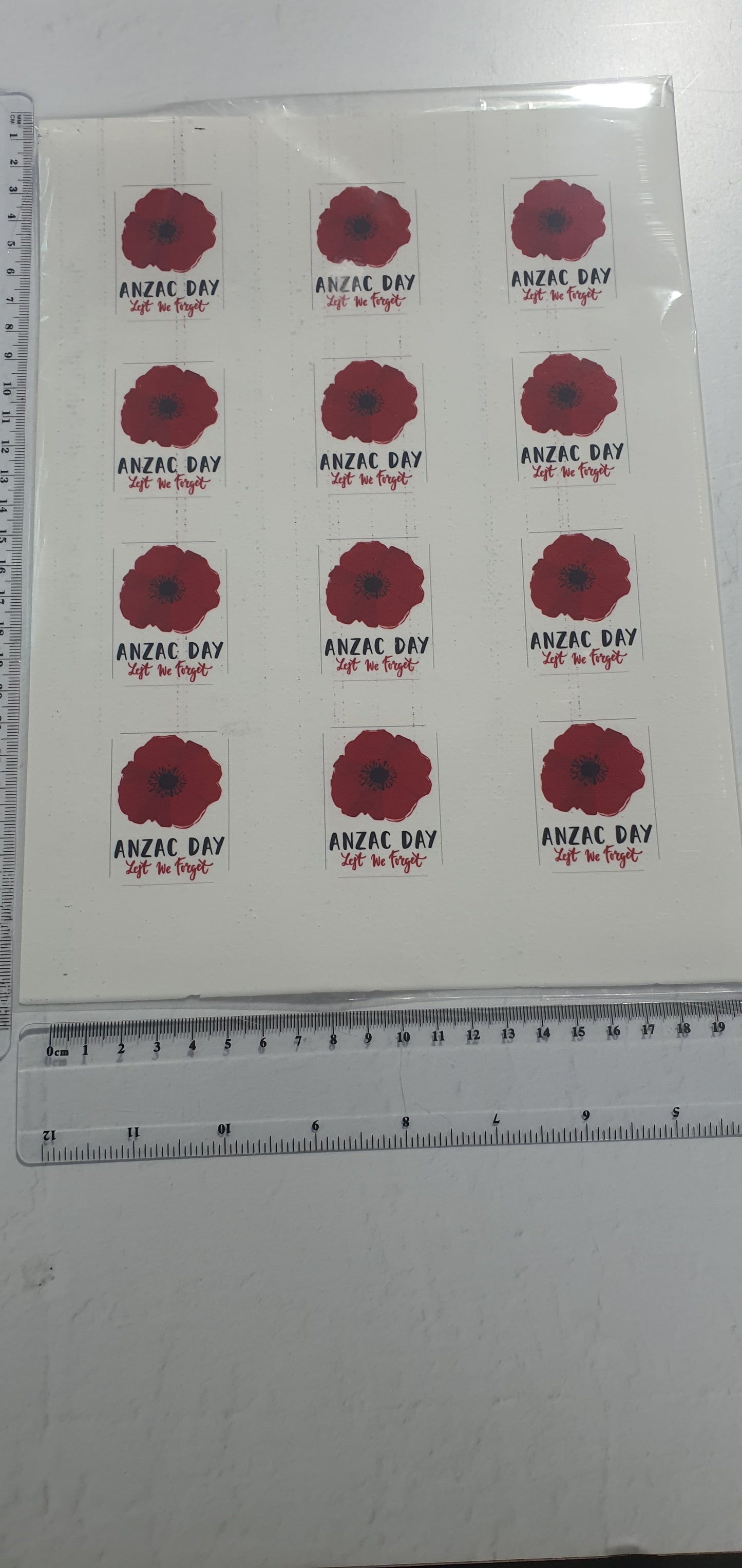 A4 Seconds Edible Images.