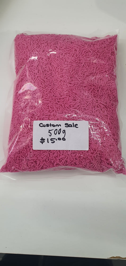 500g Pink Bulk Sprinkles