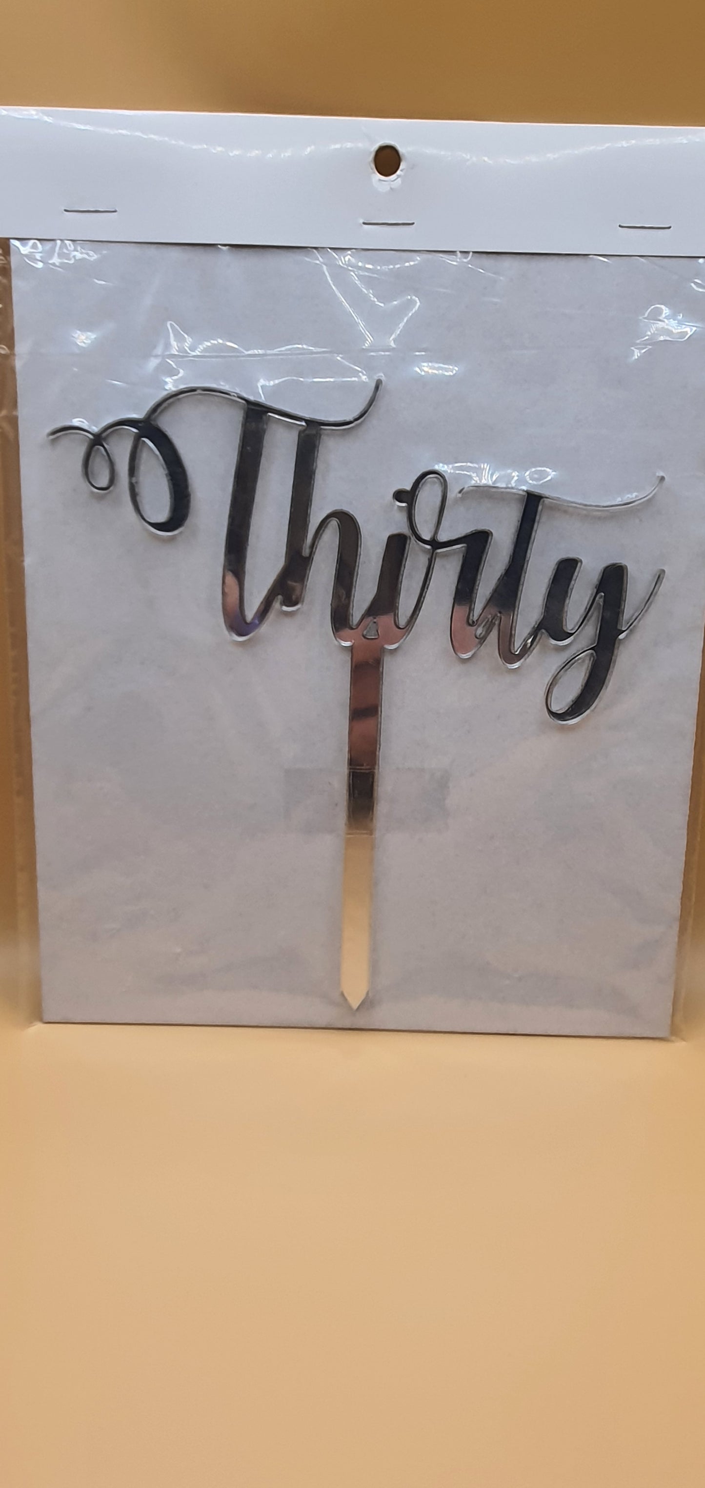 Number Cake Toppers - Fancy Script - Assorted