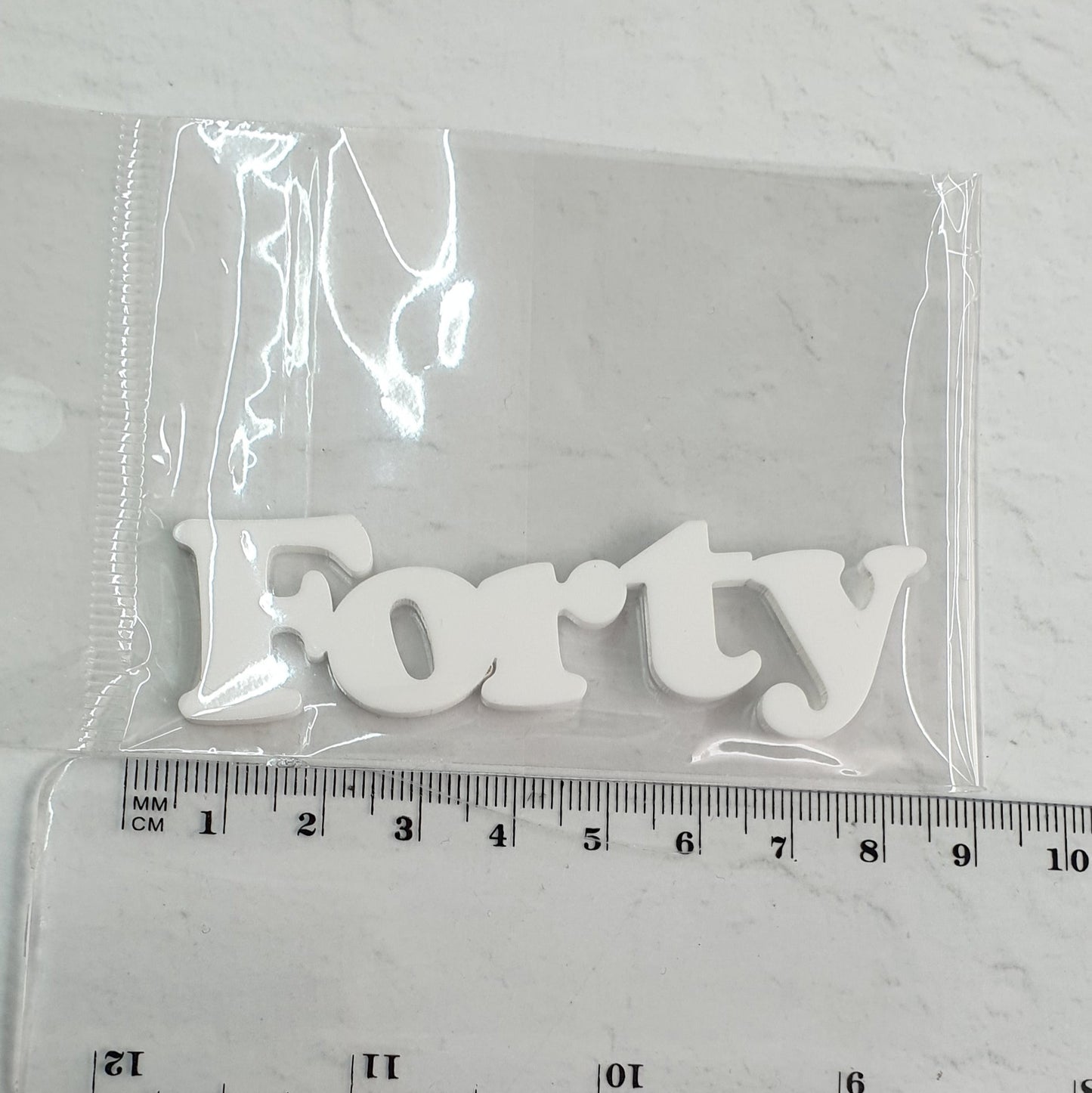 Acrylic Fropper - Numbers - Assorted