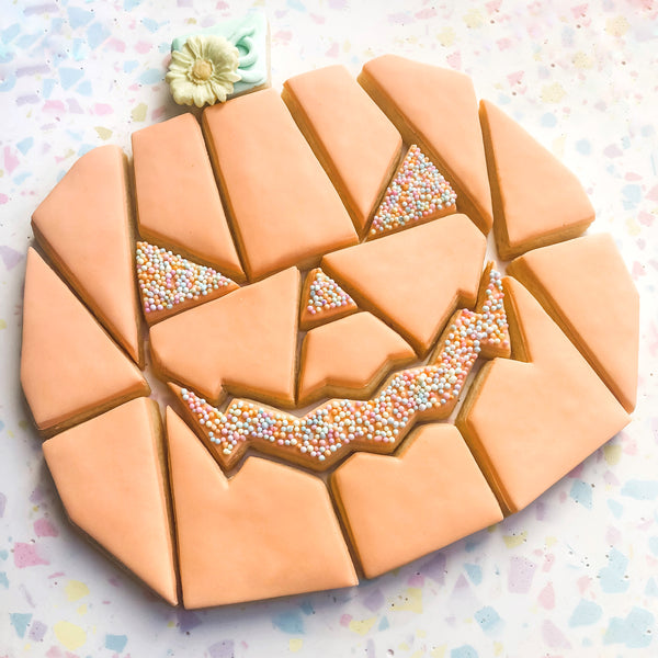 Custom Cookie Cutters - Bikkie Smalls Geo Pumpkin Cutter.