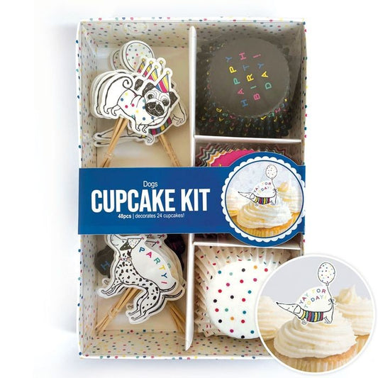 Cupcake Kit 24Pk - Dog Theme Happy Birthday