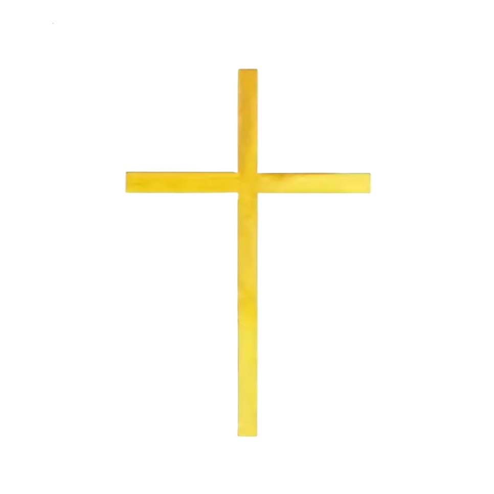 Acrylic Topper - Cross - Assorted Colours