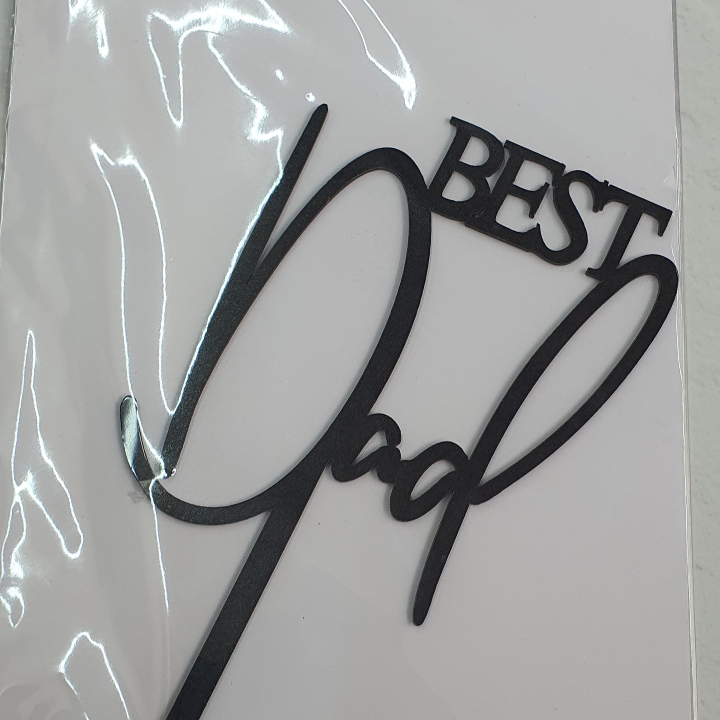 Best Dad - Acrylic Topper - Black