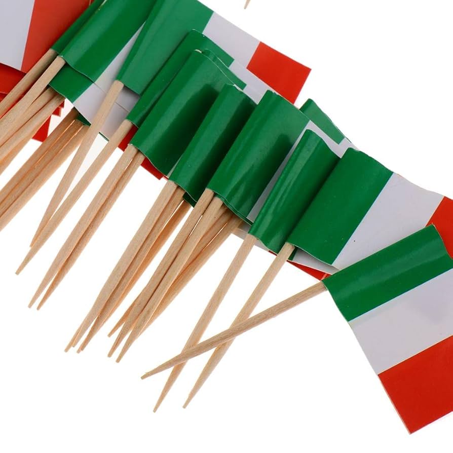 Italian Flag Picks 50Pk
