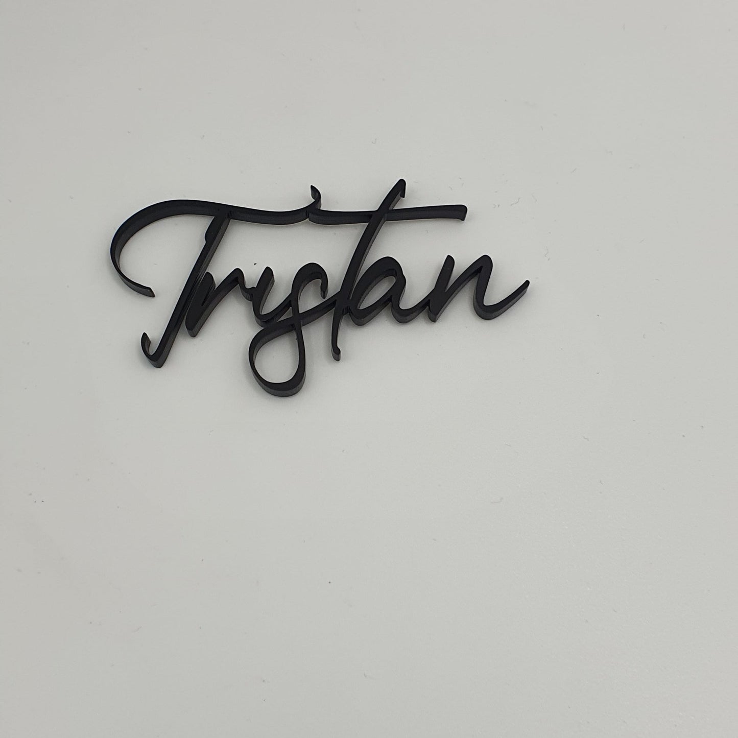 Acrylic Name Fropper - Tristan - Black