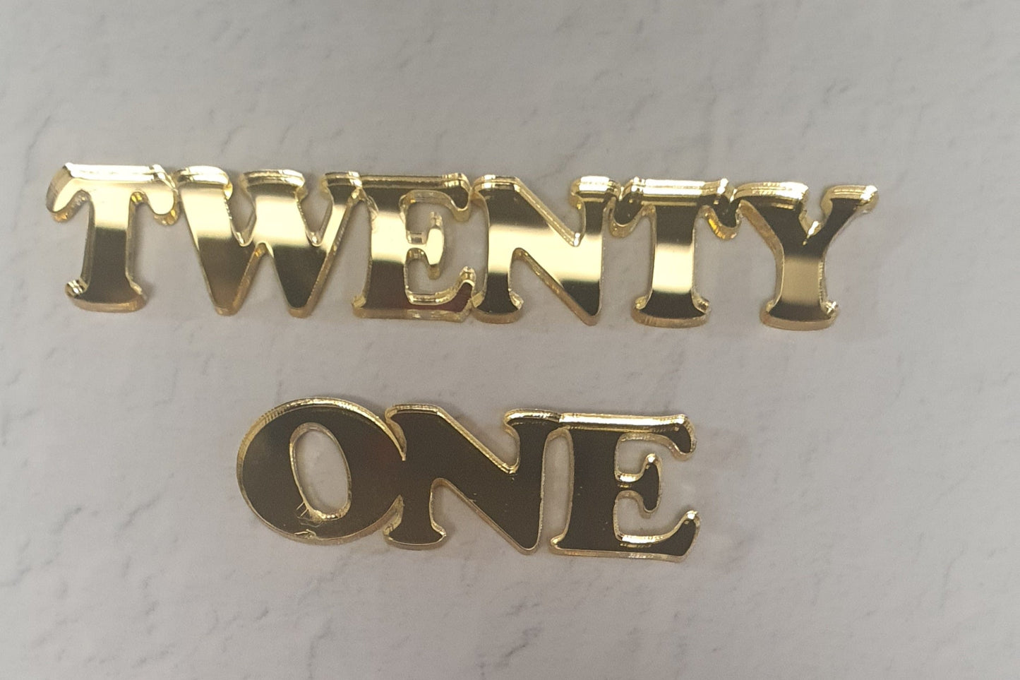 Acrylic Fropper - Numbers - Assorted