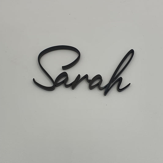 Acrylic Name Fropper - Sarah - Black
