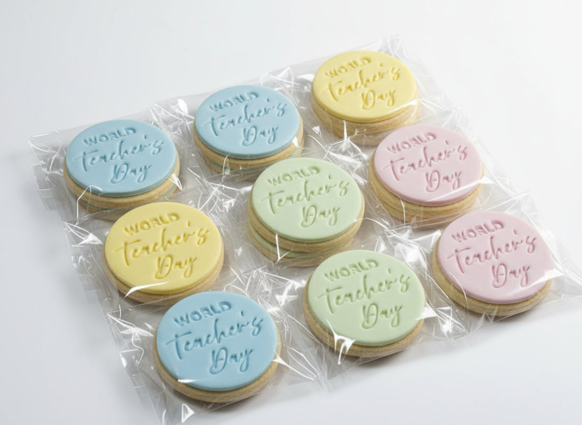 Cookie Embosser Stamp - World Teacher's Day