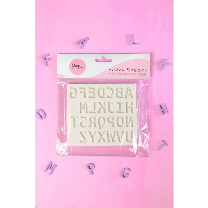 Savvy Shapes - Silicone Mould - Upper Case Alphabet