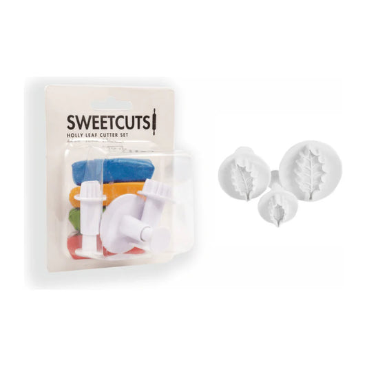 Sweet Cuts Holly Leaf Plunger Cutter Set