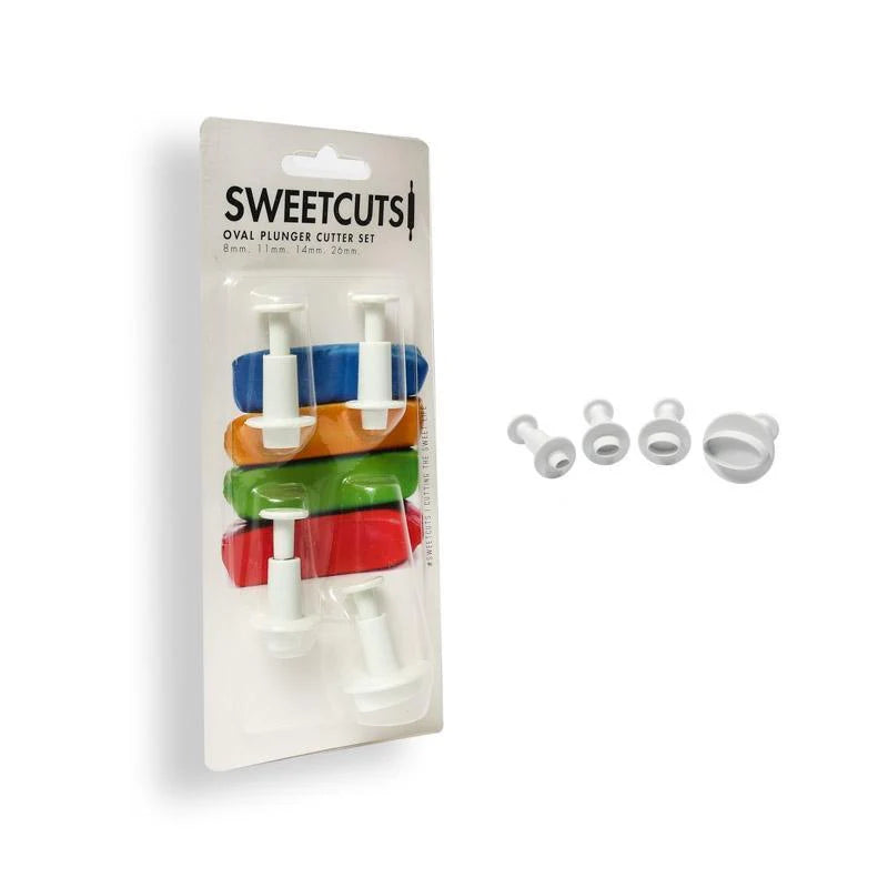 Sweetcuts - 4PC Oval Plunger Cutter Set