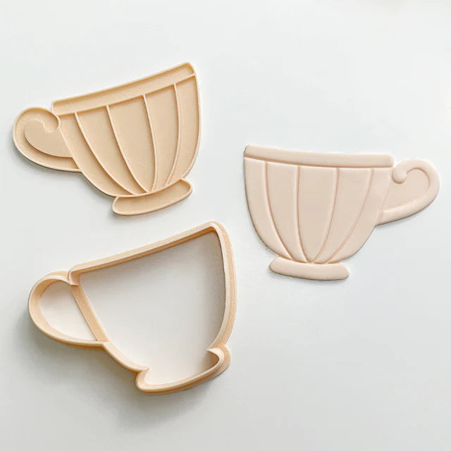 Little Biskut - Tea Cup Cutter and Embosser Set.