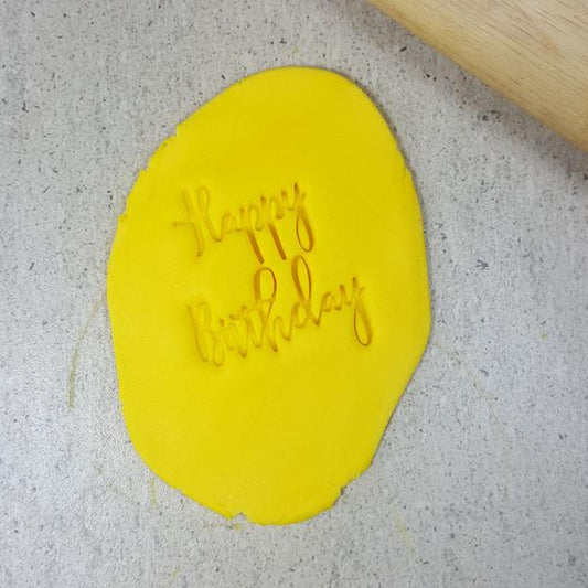 Custom Cookie Cutters Embosser - Happy Birthday V2.