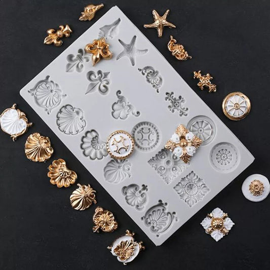Silicone Mould - Assorted Embellishments - S235.