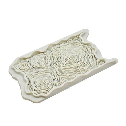 Silicone Mould - Rosette Ruffles - S257.