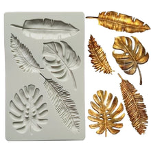 Silicone Mould - Assorted Tropical Leaves - S237