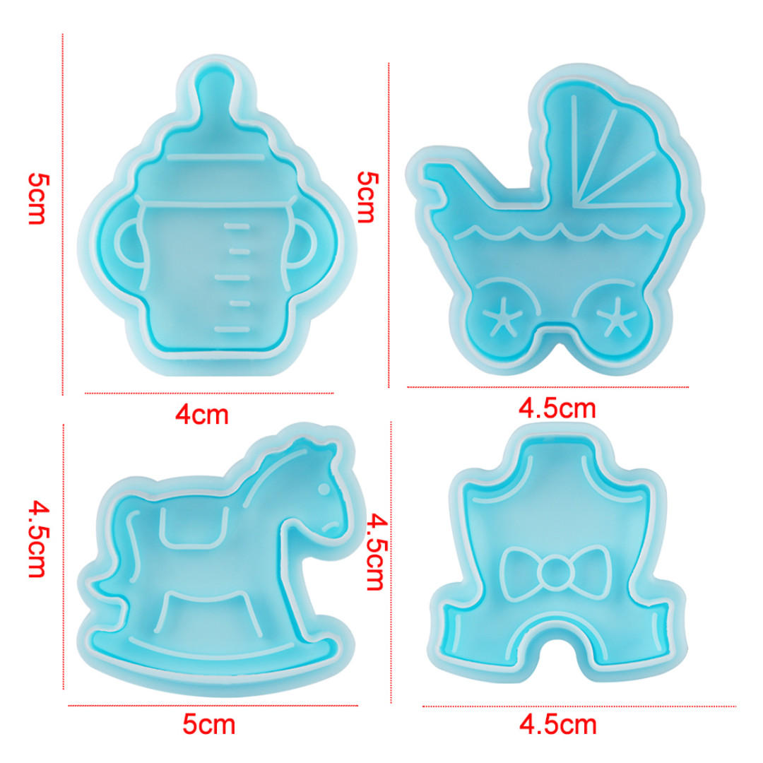 4PC Baby Plunger Cutter Set