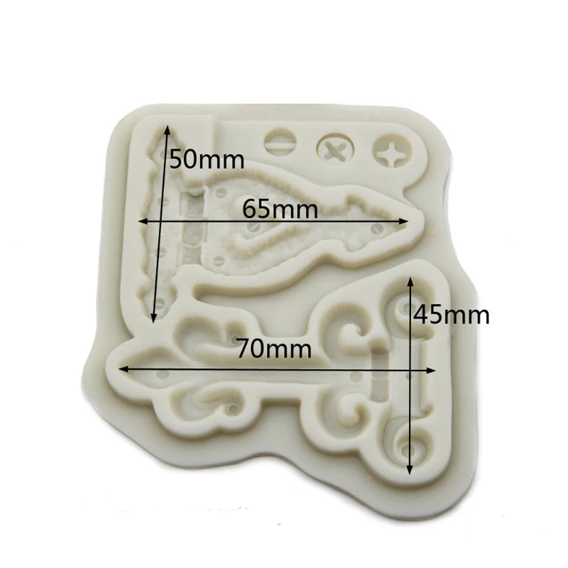 Silicone Mould - Hinges and Screws - S131.