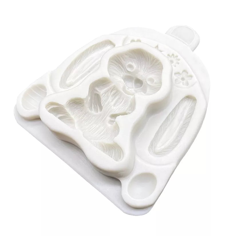 Silicone Mould - 2D Easter Bunny - S424