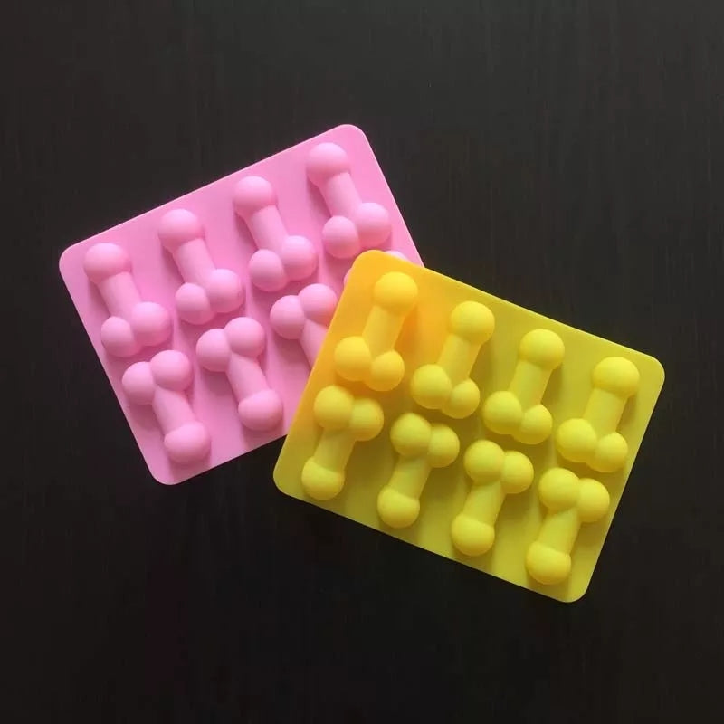 Silicone Mould - 8PC Penis - S309.