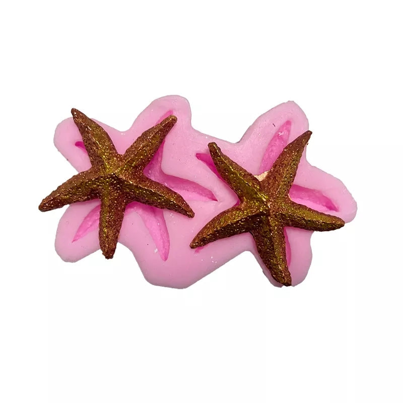 Silicone Mould - Double Starfish - S412