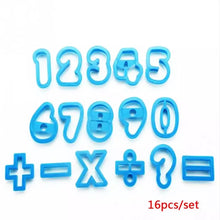 16pc Number / Symbol Cutter Set - Rounded