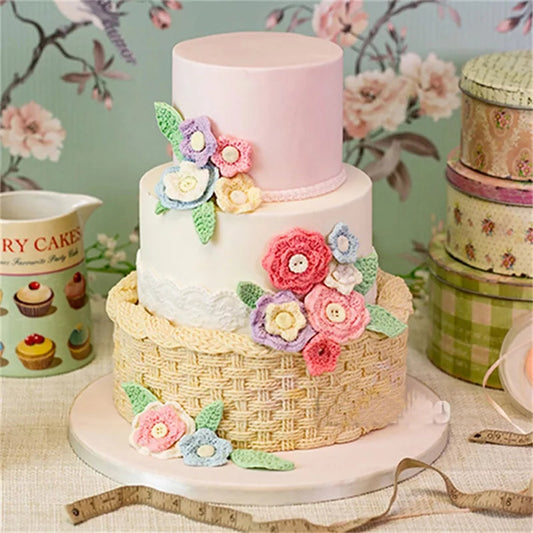 Silicone Mould - Crochet Flowers - S166.