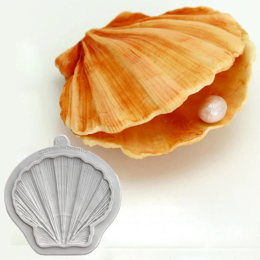 Silicone Mould - Clam Shell - S344