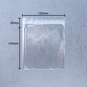 100PK (Approx) Self Sealing Cookie Bag - 12.5cm x 12.5cm