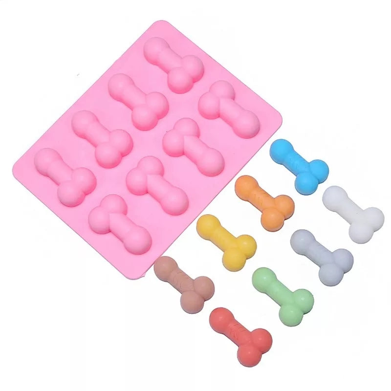 Silicone Mould - 8PC Penis - S309.