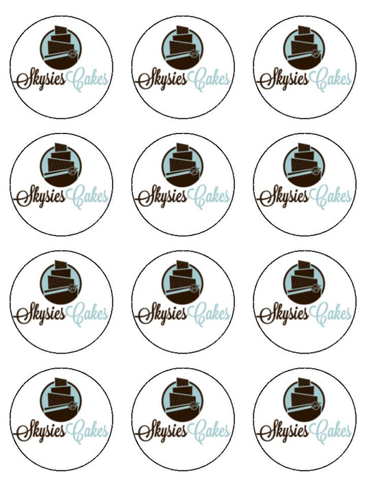 Custom Edible Image Print - 12x5cm Cupcake Rounds - 1 x Image per sheet