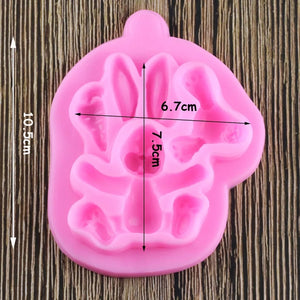 Silicone Mould - 2D Bunny Rabbit - S335