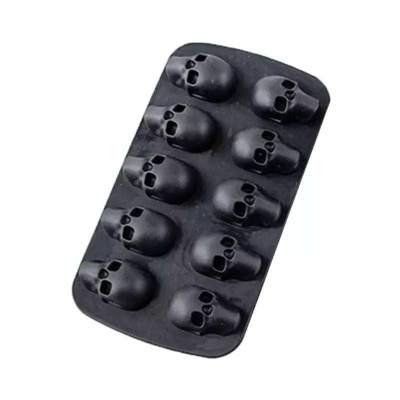 Silicone Mould - 10pc Skull Head - S275