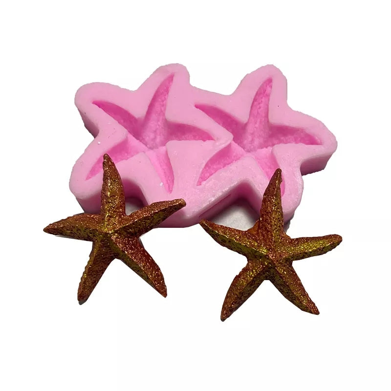 Silicone Mould - Double Starfish - S412