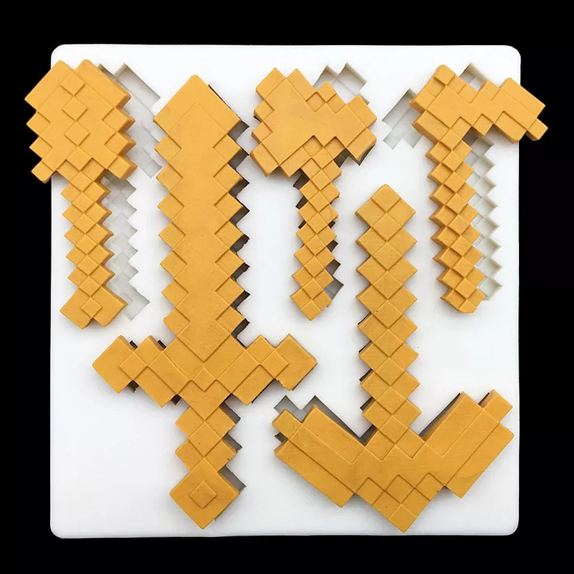 Silicone Mould - Minecraft Tools / Weapons - S423