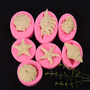 Silicone Mould - Shell 7 / Wavy Starfish - S46