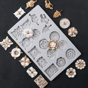 Silicone Mould - Assorted Embellishments - S235