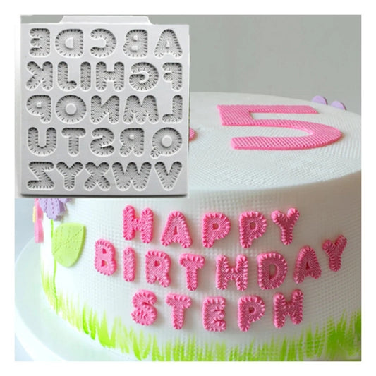 Silicone Mould - Stitch Font - S223.