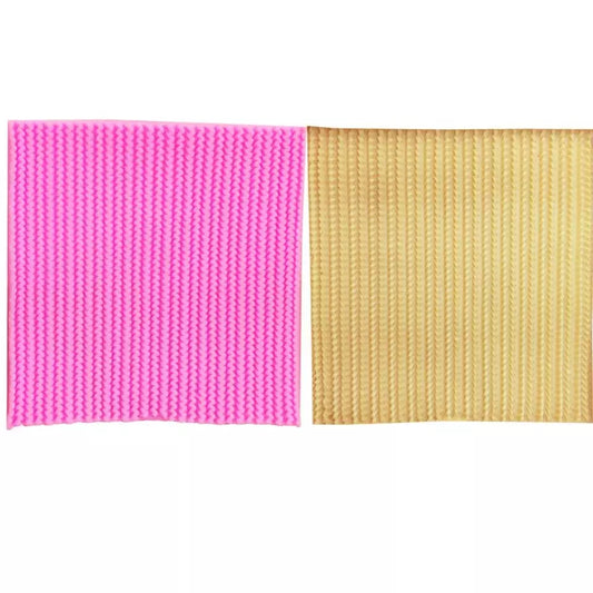 Silicone Mould - Knit Texture Mat - Style 1 - S255.