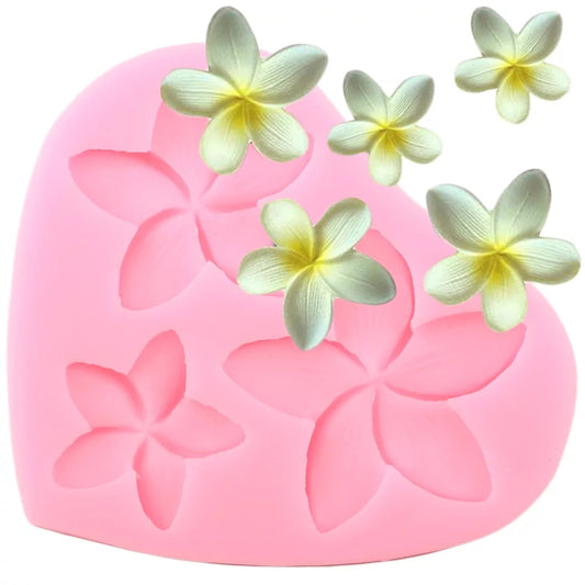 Silicone Mould - 3PC Frangipani Set - S79.