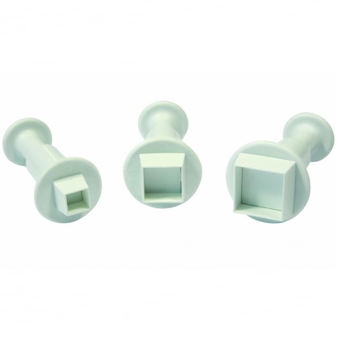 3PC Square Plunger Cutter Set